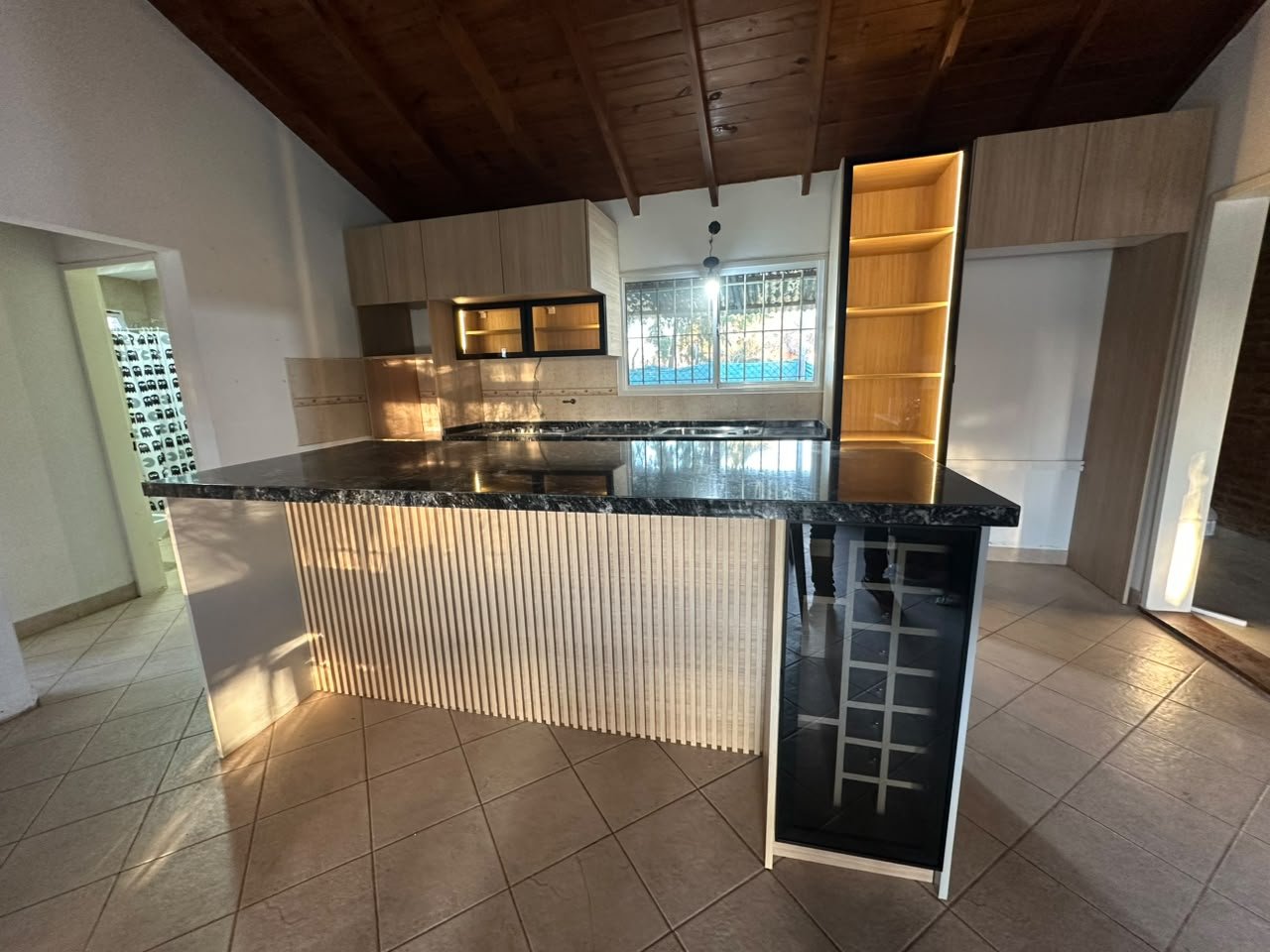 Cocina isla ángulo